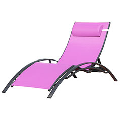 Chaise Longue Design Violet